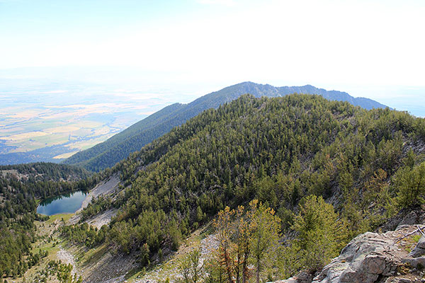 Willow Creek Lake, Hunt Mountain, and the Baker Valley from the Maxwell Benchmark summit