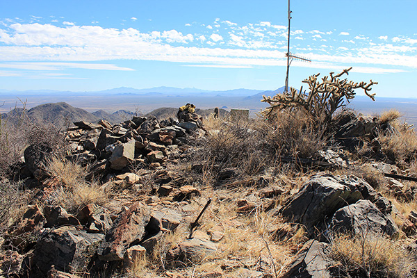 The summit of Prieta Peak has a radio repeater