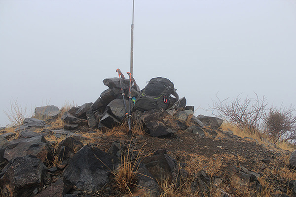 The summit of Crossman Peak