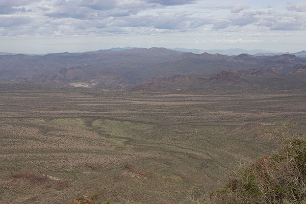 Arrastra Mountain lies to the northwest from Sawyer Peak. I had climbed Arrastra Mountain with Scott the previous day.