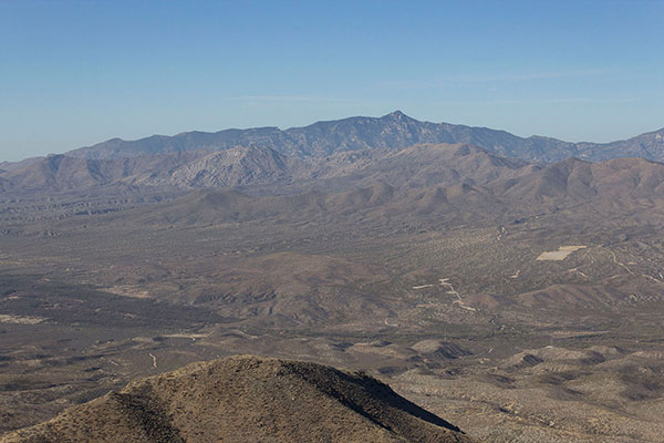 North Star Peak, Rincon Peak, and Forest Hill to the west
