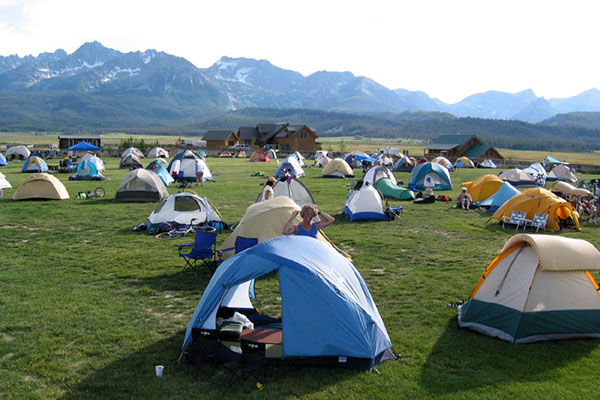 Bicycle Idaho 2003 campsite at Stanley Park