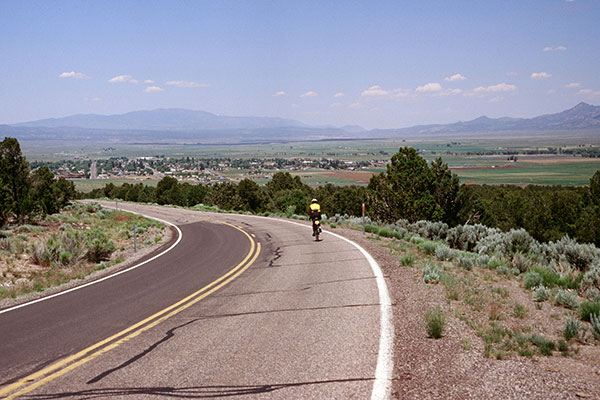 Descending towards Panguitch, Utah
