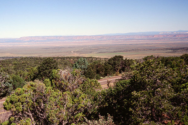 Towards Kanab from our Grand Canyon North Rim climb