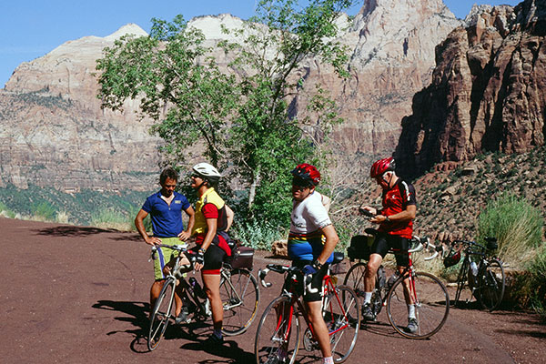Ready to descend into Zion Canyon, Zion National Park