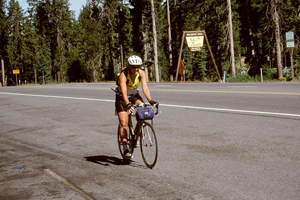 Linda arrives at Willamette Pass