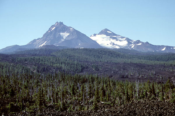 North and Middle Sister from McKenzie Pass