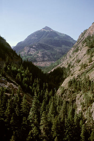 Descending Uncompahgre Gorge towards Ouray