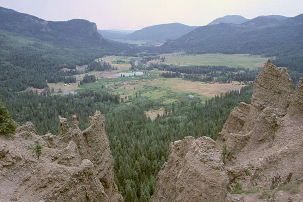 View towards Pagosa Springs from below Wolf Creek Pass