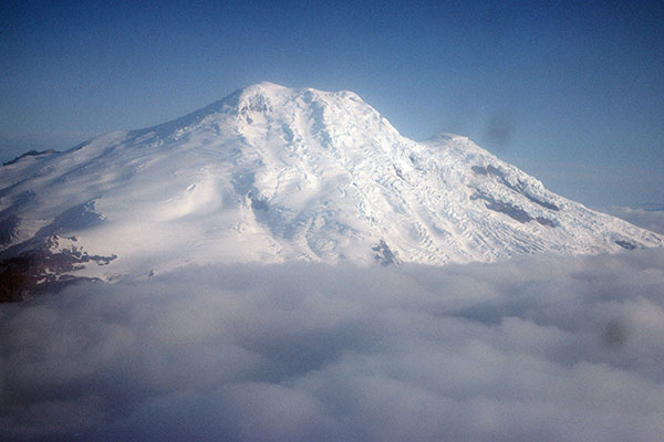 Cayambe from our flight to the Oriente