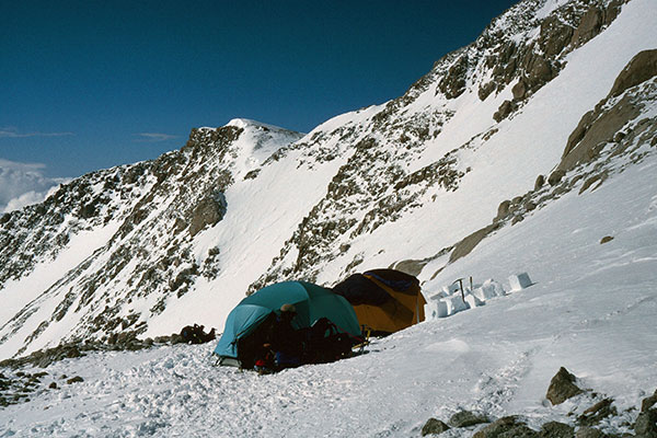 Our high camp at 17200 feet