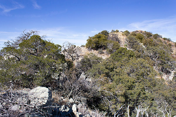Black Diamond Peak summit ahead on the right