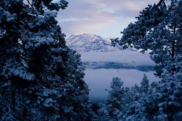 Iztaccihuatl with fresh snow