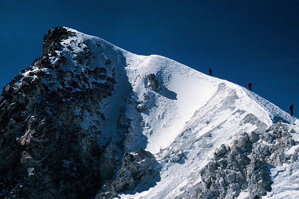 Descending from the Orizaba summit
