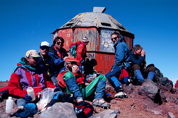 Our team at the Popocatepetl Summit Hut