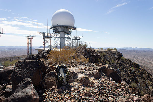The view south along the crest from the northern candidate high point