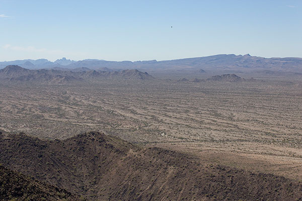 Kino Peak (L) and Gro Benchmark (R) to the south