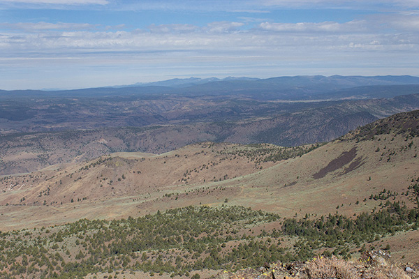 The Strawberry Mountains lie on the horizon to the northwest