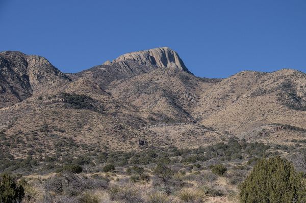 The East Face of Cookes Peak high above my parking spot