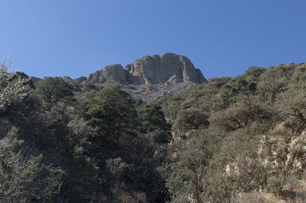 The canyon steepens and begins to curve to the south as I follow the path higher