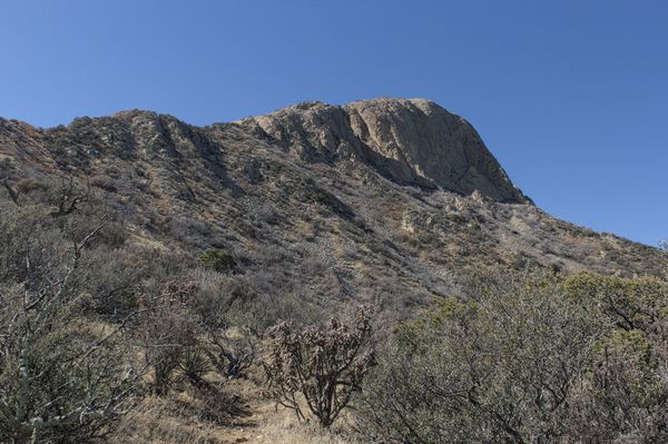 The slopes open up as I gain the Southeast Ridge