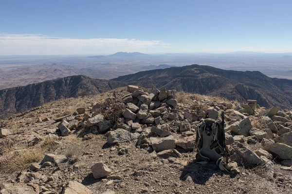 The summit of Cookes Peak
