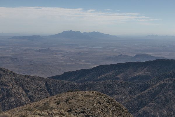 The Florida Mountains rise near to the south