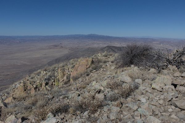 The Black Range and McKnight Mountain lie to the north