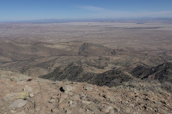 My route lies far below to the left; my Jeep somewhere below to the right