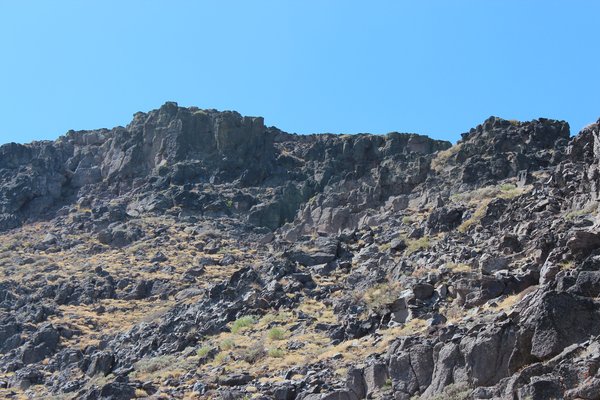 My return route climbed left of the "prow" above