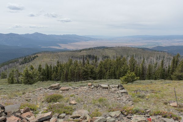My view west towards the John Day Valley with Strawberry Mountain on the left