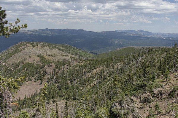 View east from Glacier Mountain