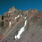 The summit of North Sister from Collier Glacier