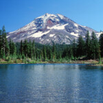 South Sister from Husband Lake