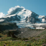 The Coe Glacier and the North Face of Mount Hood