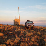 Sunset on the summit of Cottonwood Mountain