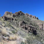 Peak 5057 (Superstition Benchmark) from the Superstition Ridgeline Trail