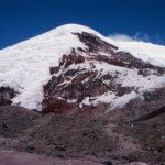 Volcán Chimborazo from Refugio Carrel (lower hut)