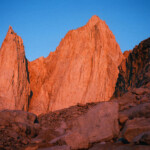 Mount Whitney from the approach to Iceberg Lake