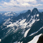 Northeast Face of Goode Mountain from Mount Logan