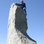 Paul on the "Milk Bottle" of Starlight Peak